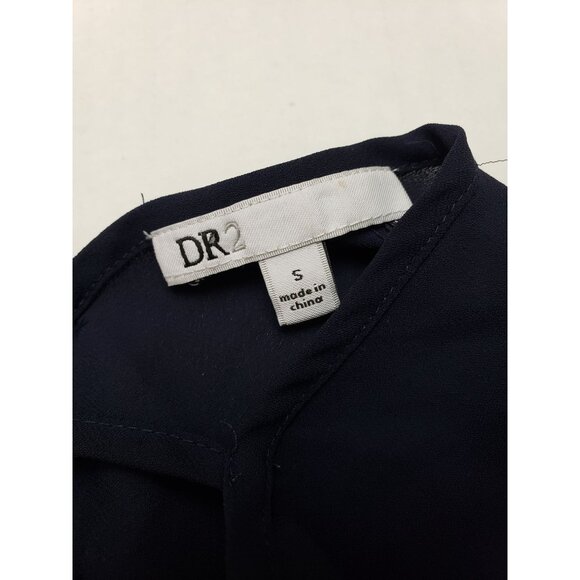 DR2 by Daniel Rainn women's v neck and v back top, navy, size S - Picture 3 of 5